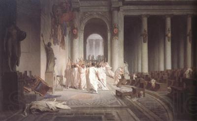 Alma-Tadema, Sir Lawrence Jean-Leon Gerome,The Death of Caesar (mk23) Norge oil painting art